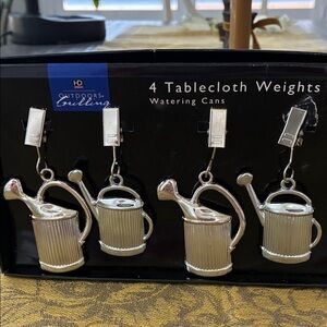 NIB HD Design Outdoor Stainless Tablecloth Weights Set